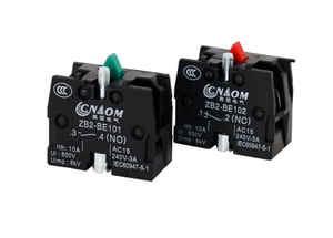 Contact <span class=keywords><strong>auxiliaire</strong></span> <span class=keywords><strong>de</strong></span> base pour interrupteur à bouton en plastique ZBE-102C ZBE-101C 10A 1NO XB2, accessoire IP65 125V-380V pour usage domestique, durée <span class=keywords><strong>de</strong></span> <span class=keywords><strong>vie</strong></span> 30000 cycles - Product Image 1