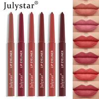 Crayon à lèvres minéral 6 couleurs imperméable longue durée hydratant velours mat lèvre contour des yeux maquillage marque privée