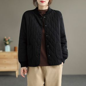 Ropa de <span class=keywords><strong>mujer</strong></span> transfronteriza Chaqueta acolchada de invierno cálida personalizada Chaqueta acolchada suelta en forma de diamante para <span class=keywords><strong>mujer</strong></span> - Product Image 4