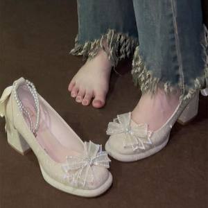 Nouvelles Chaussures Plates Mary Jane Style Français Été-Automne 2026, Rétro Britannique, à Semelle Épaisse en Cuir, Talon Carré - Product Image 2