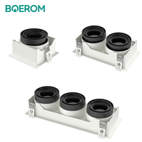 Boîtier LED carré en aluminium MR16 Spot Light Frame Encastré Intégré Downlight Holder Downlight Fixture Module