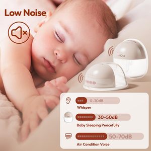 Pompe à lait rechargeable NCVI <span class=keywords><strong>sans</strong></span> BPA, 4 modes, 9 niveaux, 2 pièces, forte aspiration, avec embouts de 21/24 mm, 8111 - Product Image 4