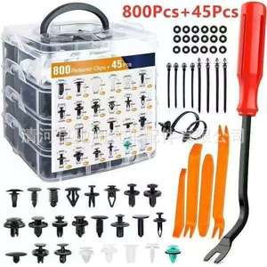 Clips de réparation de pare-chocs de voiture Chirun Auto Parts, 800 pièces avec outils pour la fixation des panneaux de carrosserie - Product Image 1