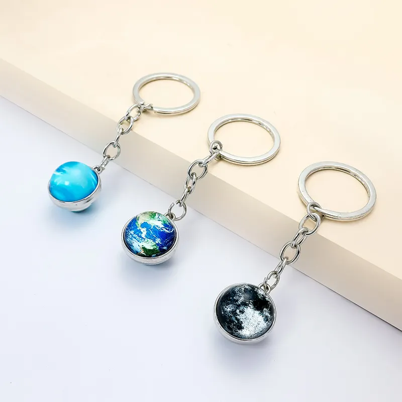 Factory direct selling charm solar system astronomy Xinghe Keyring fashion trend luminous KEYCHAIN WHOLESALE small gifts