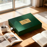 Boîte cadeau en papier pour chocolat personnalisée bleu or rouge vert pour les fêtes et les mariages, boîte d'emballage de luxe pour 12 chocolats