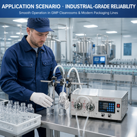 Machine de remplissage automatique de liquides à double pompe magnétique, double buse, équipement de remplissage quantitatif de haute précision pour les boissons
