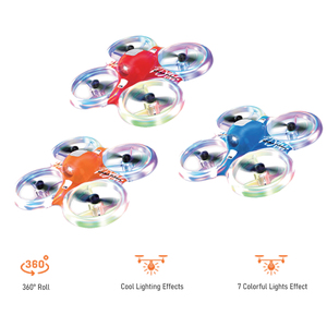 Drone avec 10 minutes d'autonomie de vol, moteur à balais, 7 modes de lumières colorées, mini drone RC pour enfants, jouet drone - Product Image 2