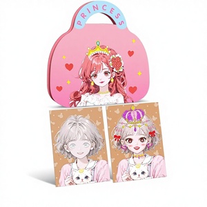 ZHOC Kits de Manualidades de Papel para Niñas de 4 a 8 Años, Princesa, Kit de Bricolaje con Estuche de Almacenamiento, Regalos de Navidad y Cumpleaños - Product Image 1