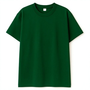 High Quality Summer Knit 100% Cotton Men Casual T Shirt Breathable Soft Heavyweight Blank Round Neck Custom <b>Logo</b> Wholesale - Product Image 5