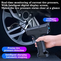 Compresseur d'air portable sans fil, mini gonfleur de pneus électrique portatif, affichage numérique, gonfleur de pneus de voiture, pompe à air haute performance