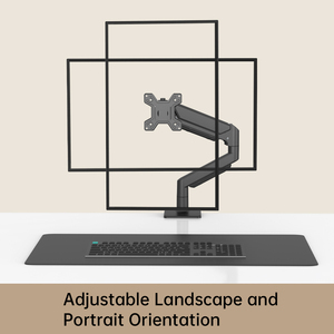 Giá đỡ màn hình máy tính để bàn, điều chỉnh độ cao, tay đỡ màn hình đơn bằng nhôm, lò xo khí, kích thước màn hình 13-32 inch, có sẵn trong kho - Product Image 3