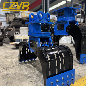 새로운 CZVB 유압식 360도 스윙 베어링 회전식 그래플 1400mm 죠 오프닝 (6-35톤 굴삭기용) 180바 밸런스 밸브 - Product Image 5