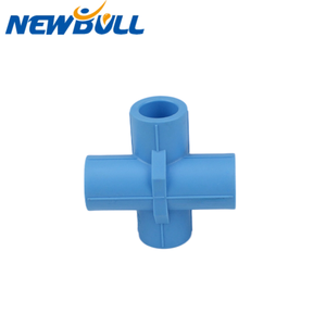 Nuevos productos Conector en T duradero de 4 vías Latón y plástico <span class=keywords><strong>PPR</strong></span> Conexión cruzada Suministro de agua Conexión de soldadura de tamaños 20mm 25mm - Product Image 2