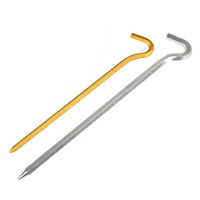 Piquet de tente en aluminium léger de 17 cm pour la randonnée, le camping et les activités de plein air