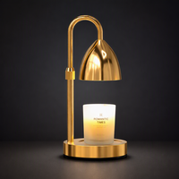 Lampe chauffe-bougie moderne minimaliste en métal sans flamme, sans fumée, à chauffage uniforme, avec variateur d'intensité, pour la décoration intérieure, cadeau, hôtel, salon