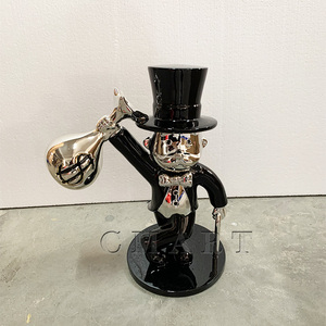Sculpture d'art en chrome électrolytique pour collection de <span class=keywords><strong>galerie</strong></span> : Sac à monnaie Alec, Skateboard, Glace - Product Image 4