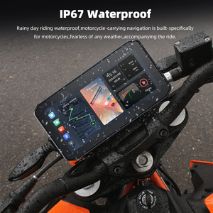 6,25-Zoll-Motorrad-CarPlay-Bildschirm mit kabellosem Android Auto Water proof Music Player <span class=keywords><strong>f</strong></span>ür Waze <span class=keywords><strong>Spotify</strong></span> und TPMS T6 - Product Image 5
