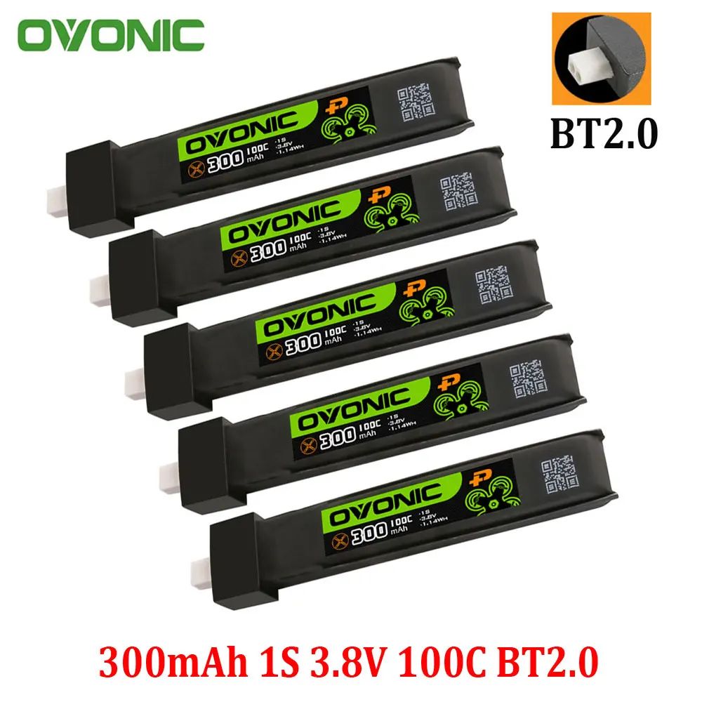 5 pièces 300mAh 1S 100C