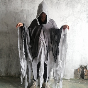 Capa de <span class=keywords><strong>Halloween</strong></span> con Capucha, Disfraz de <span class=keywords><strong>Diablo</strong></span>, Borla Vintage Medieval, Terrorífico, Bruja, Zombi, Esqueleto, <span class=keywords><strong>Diablo</strong></span> - Product Image 4