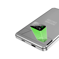 Chargeur magnétique ultra-fin F18, charge sans fil et filaire, 20W, 5000/10000mAh, support pliable en alliage d'aluminium, batterie externe magnétique