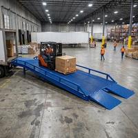 Rampe de quai mobile hydraulique en acier robuste, capacité 15 tonnes, 20 tonnes, rampe de chantier pour chariot élévateur, pour terminal de conteneurs portuaires, chargement industriel