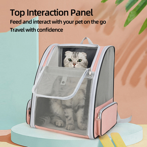 Tamamen havalandırılmış örgü kedi sırt çantası evcil hayvan taşıyıcı sırt çantası köpekler ve kediler yavru havayolu onaylı evcil hayvan taşıyıcı s - Product Image 6