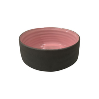 Chine pas cher prix Crokery irrégulière 16 pièces brillant rouge noir moderne vaisselle grès céramique dîner vaisselle ensemble pour la maison