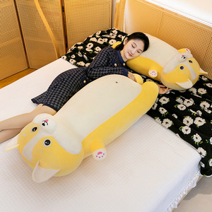 Cute Dog Plush Pillow <b>Toy</b> PP Cotton <b>Stuffed</b> Animal Dog Long Pillow Sleeping Hugging Doll Birthday Gift Home Decoration Wholesale - Product Image 5