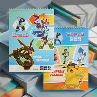 Cahier de composition Bluethink Pokémon, design aléatoire, papeterie pour enfants, multi-usages, dessin animé, fabriqué en Corée, modèle AB0067