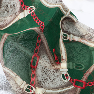 WI-A05 thoáng khí <span class=keywords><strong>Poly</strong></span> <span class=keywords><strong>georgette</strong></span> chiffon Chất liệu kim Loại chuỗi vải in dệt Rolls - Product Image 6