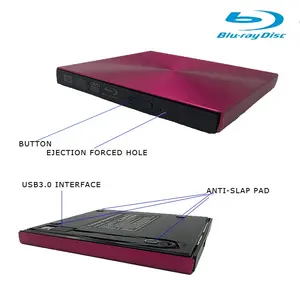 New Aluminum Alloy Blu-ray Player USB3.0 External Bluray Burner Writer 3D 4K Blu-ray Movie Playing For Laptop