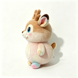 Peluche de ciervo personalizado, adorable peluche de ciervo en tonos pastel, muñeco de reno de peluche, juguete suave de ciervo de dibujos animados - Product Image 2