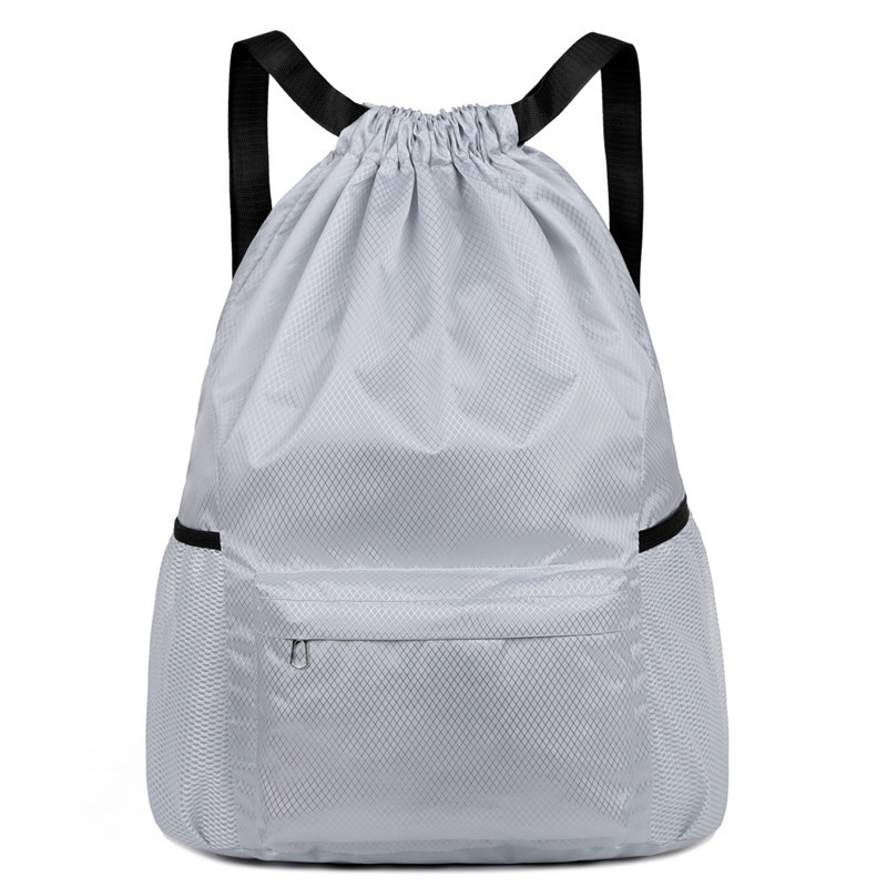 [Dry and Wet Separation Zipper Backpack] Gray - Large Size