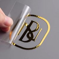 Autocollant de transfert UV personnalisé, logo 3D, autocollants en métal gaufré, autocollants de transfert or et argent