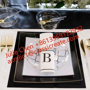 Rond <span class=keywords><strong>de</strong></span> serviette en acrylique carré transparent personnalisé Simple Art moderne Design étiquette <span class=keywords><strong>de</strong></span> <span class=keywords><strong>table</strong></span> anneaux <span class=keywords><strong>de</strong></span> serviette Judaica grenade - Product Image 6