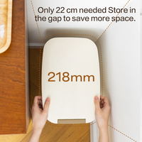 Conteneur de stockage de riz, de céréales et de farine en plastique scellé de grande taille avec logo personnalisé ANYA, avec boucle durable, étanche à l'air et à l'humidité