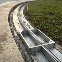 Grille de drainage linéaire en acier inoxydable 304 sur mesure OEM/ODM pour caniveau de drainage routier, idéale pour les projets commerciaux extérieurs et les allées.