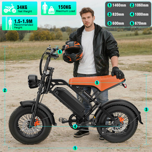 Bicicleta Eléctrica para Adultos con Motor Trasero de 250W, Batería de Litio, Estilo Retro, para Aventuras y Recorridos de Larga Distancia - Product Image 2