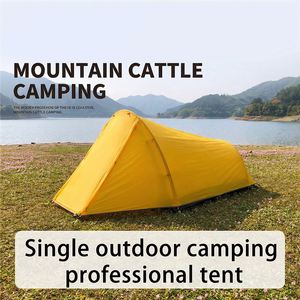 Carpa de Camping Tipo Túnel Automática Plegable de Una Habitación para Exteriores, 4 Estaciones, Malla Oxford, Resistente al Viento, Impermeable de Doble Capa 2000-3000 mm - Product Image 4