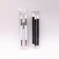Ensemble de 3 brosses à ongles en silicone personnalisées en usine, à tête simple et double