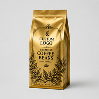Sacs d'emballage en plastique Ziplock de 500 grammes pour café en grains, de bonne qualité, imprimés sur mesure avec valve et fermeture éclair, vente en gros directe usine ODM