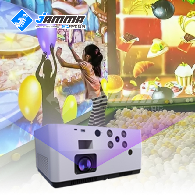 Interactive Projection Games Projector Kids Interactive  Magic Ball Shooting Game Wall Projection System for School,playground