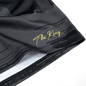 เสื้อเจอร์ซีย์บาสเก็ตบอลผ้าตาข่ายสีดำพิมพ์ลายปัก - Product Image 5