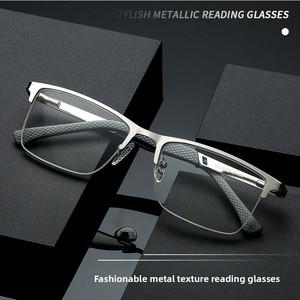 Gafas de lectura de Metal ligeras para hombres y mujeres, bloqueo de luz azul, gafas graduadas antideslumbrantes, lectores mayores, venta al por mayor - Product Image 2