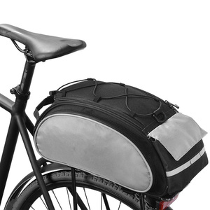 Vente en gros de sac de porte-bagages arrière de vélo noir pochette de voyage étanche multifonctionnelle à la mode sac de transport de vélo élégant - Product Image 1