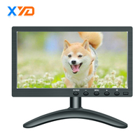 Dikiz kamera için 10 inç TFT renkli LCD monitör HD giriş VGA HD-MI AV monitör araba ses çalar