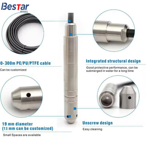 Sensor de Nivel Hidrostático Sumergible de Diámetro Pequeño de 16/19 mm, Alcance de 100 m 200 m, 4-20 mA, 24 V CC, IP68, 316L - Product Image 3