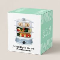 Vaporera Eléctrica Digital de 3 Niveles - Gran Capacidad de 11L - Cocedor Multicapa para Verduras y Huevos - Fabricante OEM/ODM