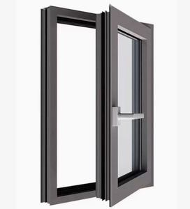 Aluminum Casement Windows And Doors awning energy saving insulated glass ISO9001 for commercial - Product Image 2
