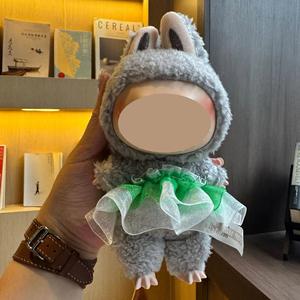 Acessórios New Cartoon Toy Style Plush Teddy <span class=keywords><strong>Bear</strong></span> Pendant Cute Doll Clothes & Gifts lbubu Doll Clothes - Product Image 2